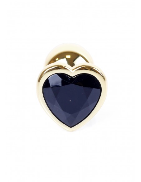 Biżuteria analna - Biżuteryjny korek analny z kryształem czarnym...