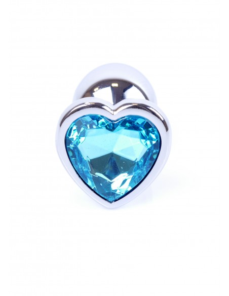 Zabawki analne - Biżuteryjny korek analny z kryształem serce...
