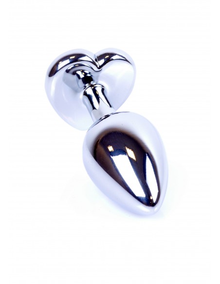 Biżuteria analna - Biżuteryjny korek analny z kryształem serce