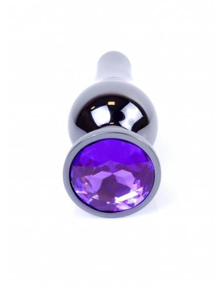 Zabawki analne - Biżuteryjny korek analny z kryształem fioletowym