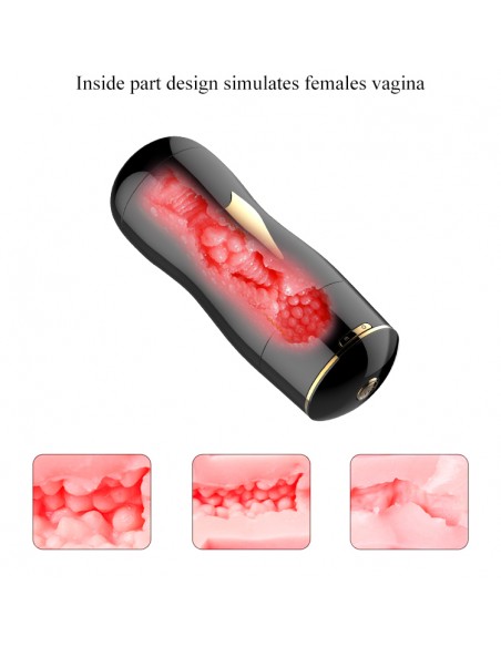 Masturbatory multimedialne - FOXSHOW masturbator męski podwójny usta wagina...