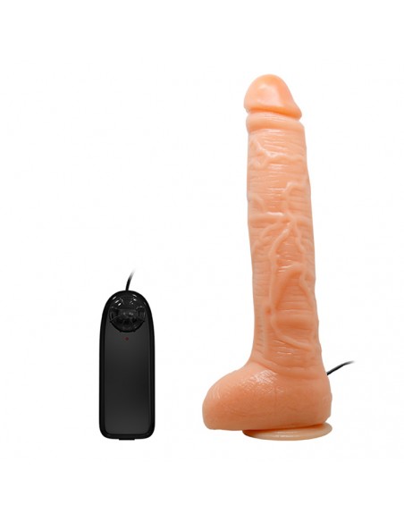 Wibratory naturalne - Wibrator realistyczny penis z jądrami