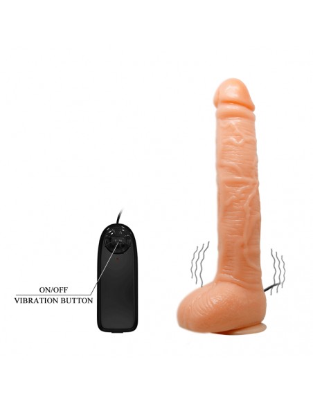 Wibratory naturalne - Wibrator realistyczny penis z jądrami