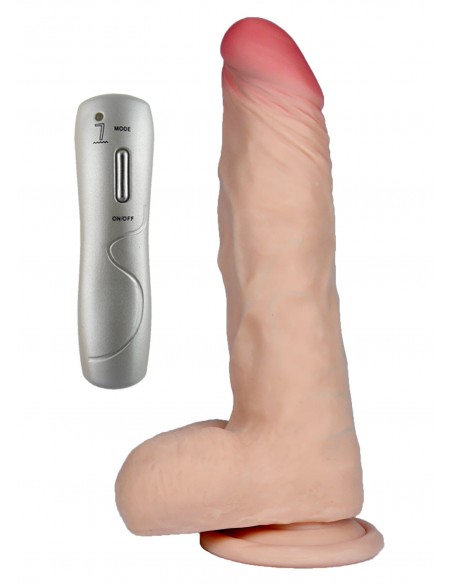 Dilda z wibracjami - Realistyczny wibrator penis z przyssawką