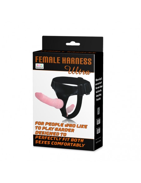 Strapony bez wibracji - Strap-on uprząż dla kobiet dwa penisy dildo
