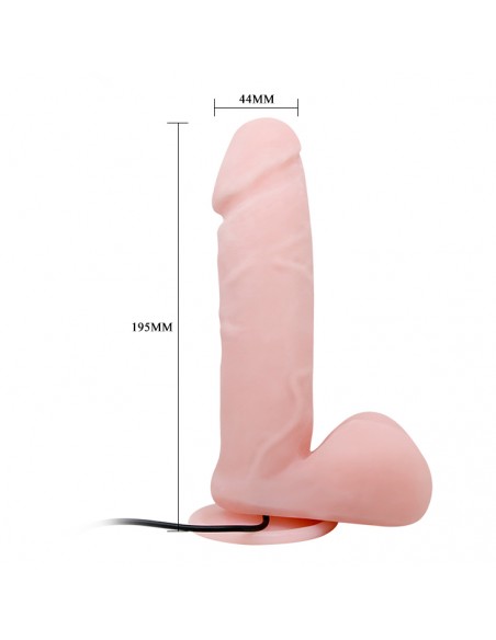 Dilda z przyssawką - Realistyczny wibrator duży gruby penis 20 cm