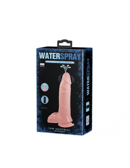 Dilda z przyssawką - Wibrator realistyczny penis z wytryskiem