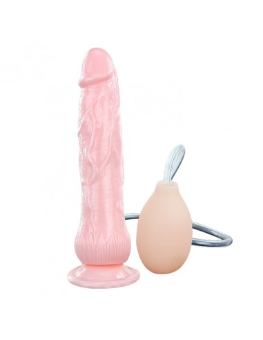 Dilda z przyssawką - Realistyczny penis dildo z wytryskiem