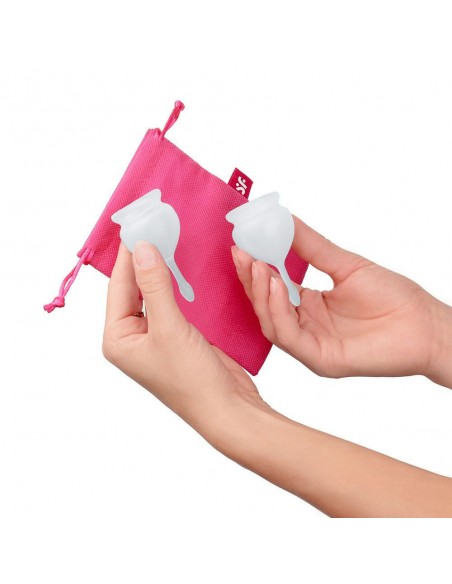 Tampony i środki higieny osobistej - Satisfyer Feel Secure dwa kubeczki menstruacyjne