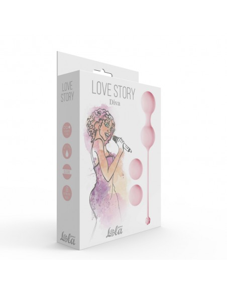 Kulki gejszy klasyczne - Love Story Diva zestaw kulek gejszy do ćwiczeń...