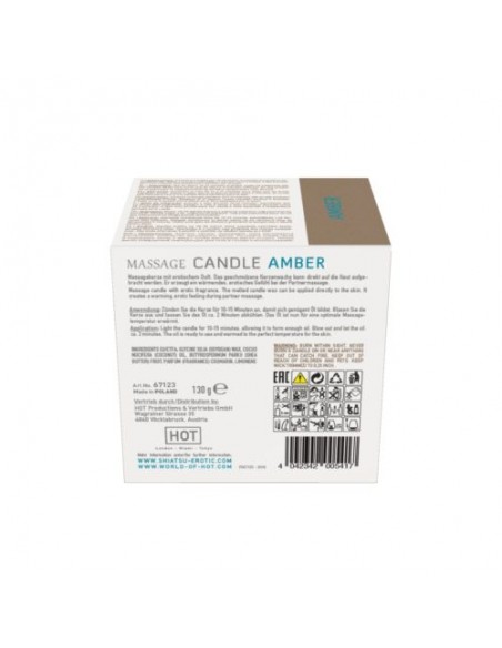Świece do masażu - Massage Candle Amber świeca do masażu o świeżym...