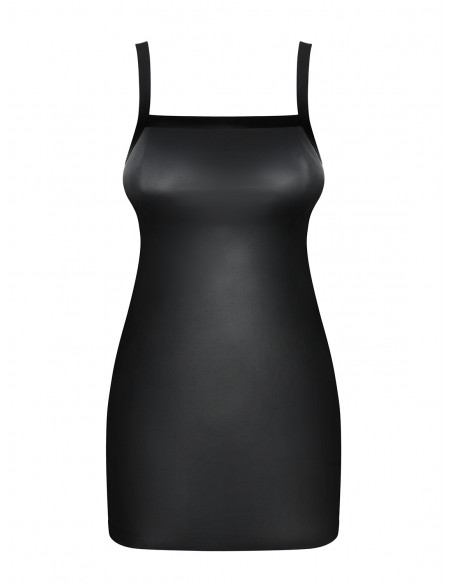 Sukienki i spódniczki - Obsessive Leatheria sukienka ze stringami L/XL