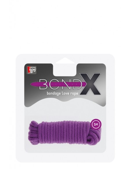 Liny, taśmy, szarfy do krępowania - Bondx Bondage Love Rope lina do krępowania 5 m