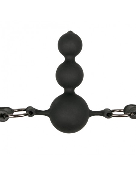 Kneble erotyczne - Ball Gag With Silicone Beads knebel erotyczny...