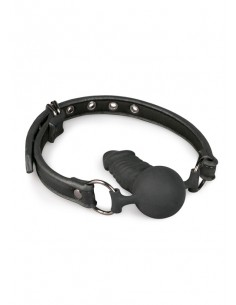 Ball Gag With Silicone Dong knebel erotyczny z penisem