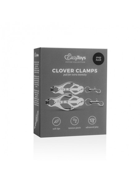 Klamry i klipsy na sutki, łechtaczkę - Japanese Clover Clamps With Clips klipsy do...