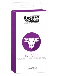 Secura El Toro prezerwatywy przedłużające stosunek z pierścieniem 12 szt.